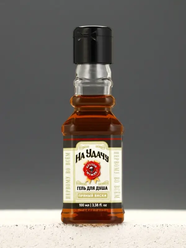 Гель для душа во флаконе виски &laquo;На удачу&raquo;, 100 мл, аромат пряного виски