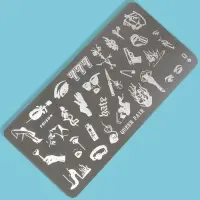Пластина для стемпинга металлическая &laquo;Стильный LOOK&raquo;, 12&times;6 см