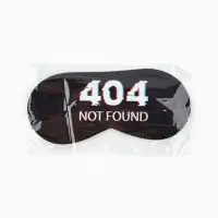 Маска для сна Not found, 19.3&times;9.5 см, чёрная