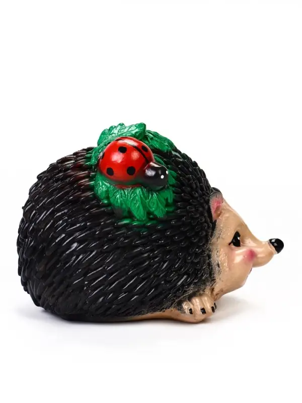 Садовая фигура из гипса &laquo;Ёж с божьей коровкой&raquo;, 24&times;17&times;17 см