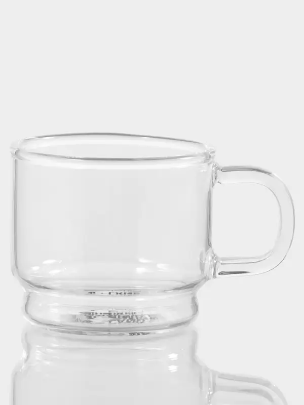 Кружка Magistro &laquo;Боттом&raquo;, 100 мл, 5.8&times;5.2 см штабелируемая, боросиликатное стекло, прозрачная