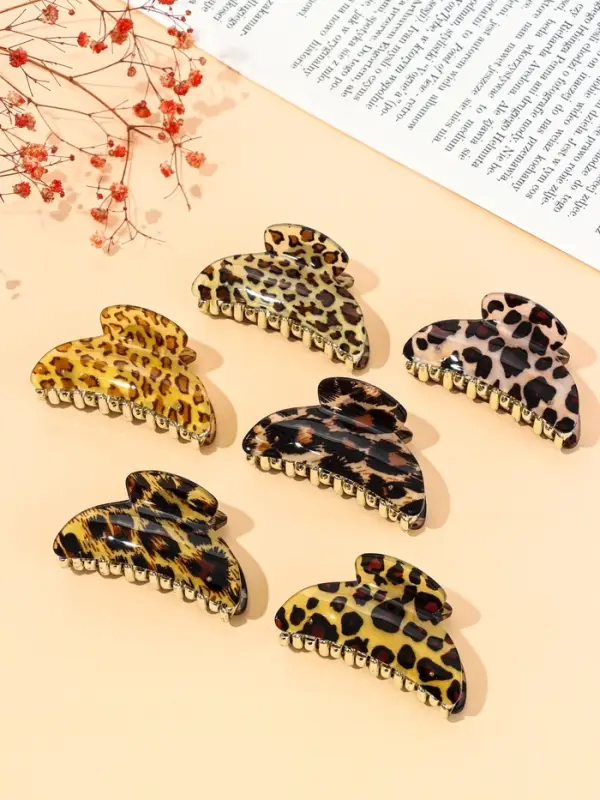 Крабик для волос &laquo;София&raquo;, пятна, 7 см, МИКС