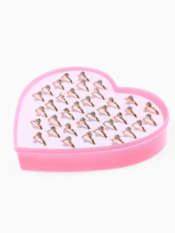 Кольцо &laquo;Выбражулька. Как у мамы&raquo;, кристалл 3 мм, белое в золоте, безразмерное