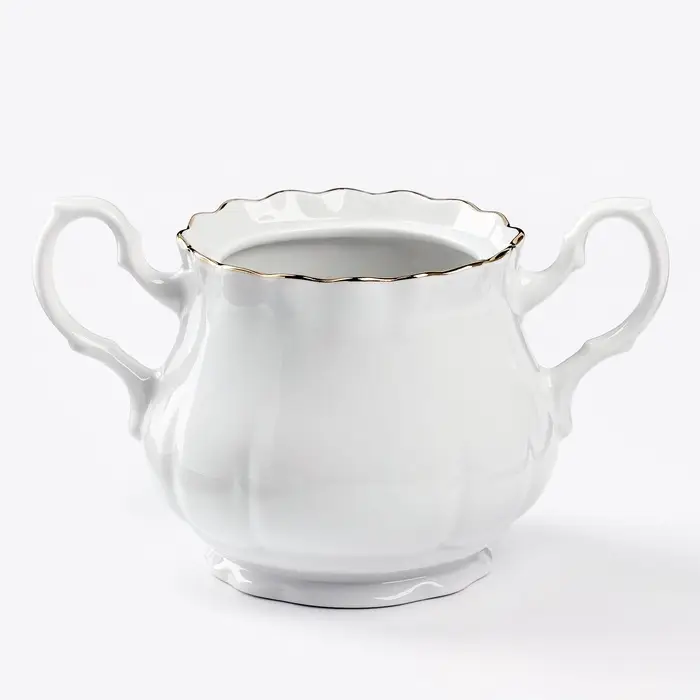 Сахарница Добрушский завод &laquo;Романс&raquo;, 550 мл, фарфор, белая