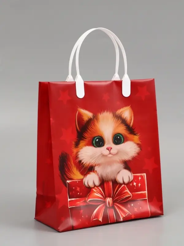 Пакет "Котенок", мягкий пластик, 23 x 27 см, 150 мкм