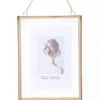 Рамка для фото &laquo;Фиор&raquo;, 20&times;15 см, с цепочкой, металл, золотистый