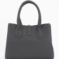 Сумка женская тоут TEXTURA на молнии, 31&times;11&times;21 см, тёмно-серая