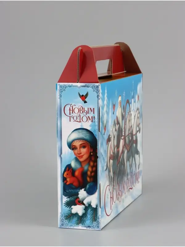 Коробка подарочная, самосборная &laquo;Сказочная тройка&raquo;, 33.7&times;25.7&times;7.9 см