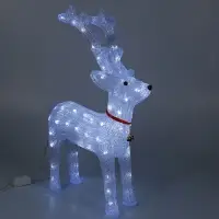 Светодиодная фигура &laquo;Олень величавый&raquo; 40&times;60&times;20 см, акрил, 72 LED, 220 В, свечение белое