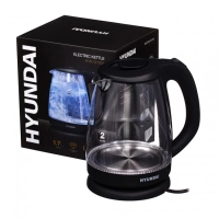 Чайник HYK-G1001 1,7л 2200Вт черный (стекло)