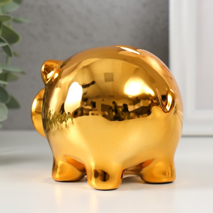 Копилка керамика Копилка керамика "Золотой хрюн" 11,3х8,9х9,5 см