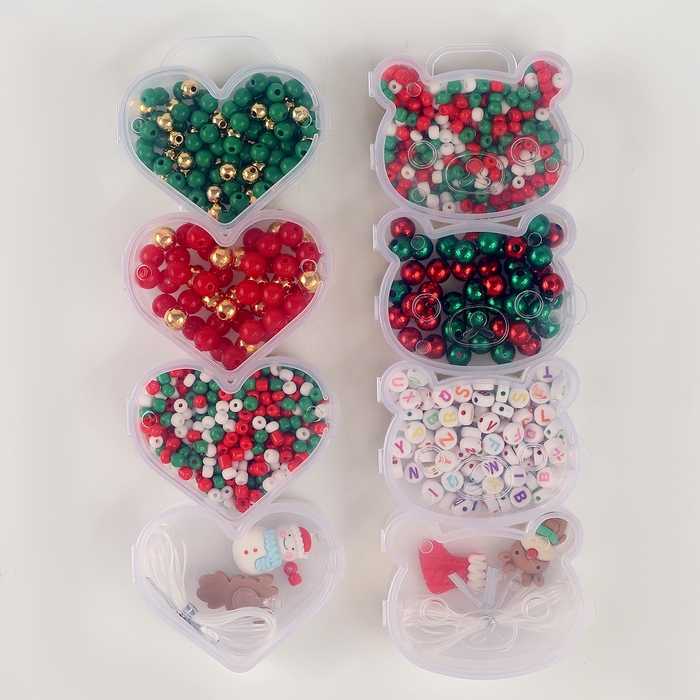 Набор для творчества «Новогоднее украшение из бусин», виды МИКС Набор для творчества «Новогоднее украшение из бусин», виды МИКС