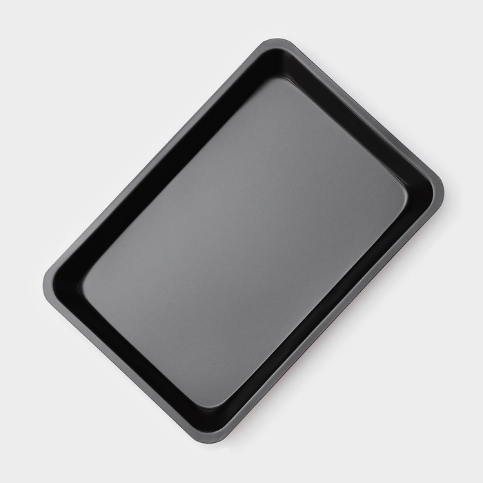 Противень Доляна «Ренард. Прямоугольник», 31,5×21,5 см, антипригарное покрытие, цвет красный Противень Доляна «Ренард. Прямоугольник», 31,5×21,5 см, антипригарное покрытие, цвет красный