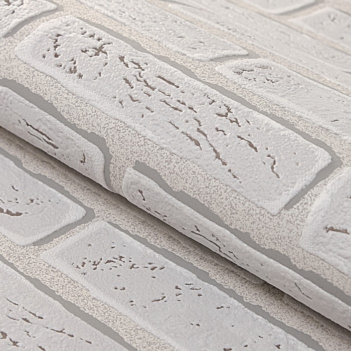 Обои виниловые на флизелиновой основе "Гомельобои" Гермес 21, светло-серый, 1,06х10,05м