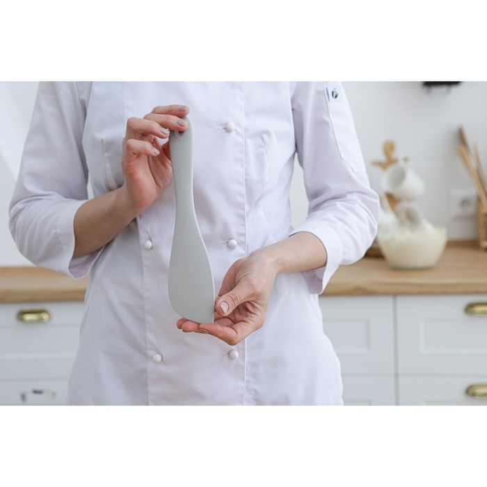 Лопатка Доляна «Мрамор», силикон, 21,5 см Лопатка Доляна «Мрамор», силикон, 21,5 см