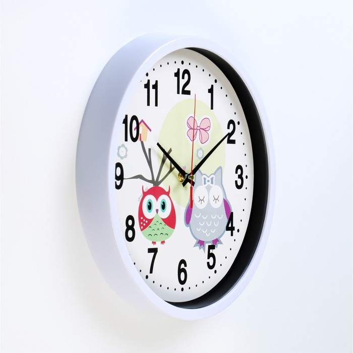 Детские настенные часы Детские настенные часы "Сова", дискретный ход, d-30 см