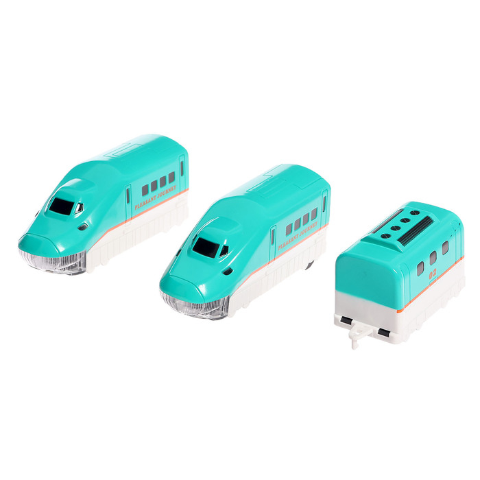 Автотрек железная дорога &laquo;Большое путешествие&raquo;, с машинкой и поездом, перекресток, светофор