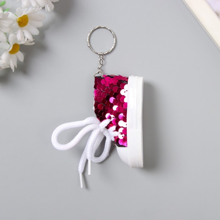 Брелок текстиль пайетки Брелок текстиль пайетки "Кедик" МИКС 3,4х7,3х4,5 см