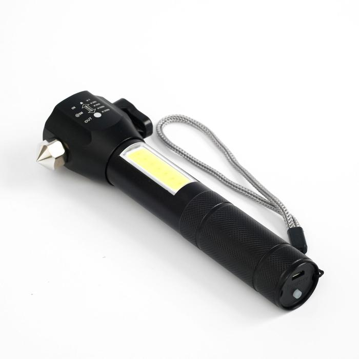 Фонарь ручной аккумуляторный, 7 Вт, 200 лм, Т6, zoom, 4 режима, USB, 16.5 х 6 см Фонарь ручной аккумуляторный, 7 Вт, 200 лм, Т6, zoom, 4 режима, USB, 16.5 х 6 см
