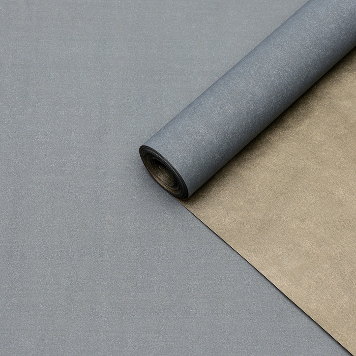 Пергамент флористический  Пергамент флористический "Серый-золотой", 0,6 х 10 м, 52 г/м2