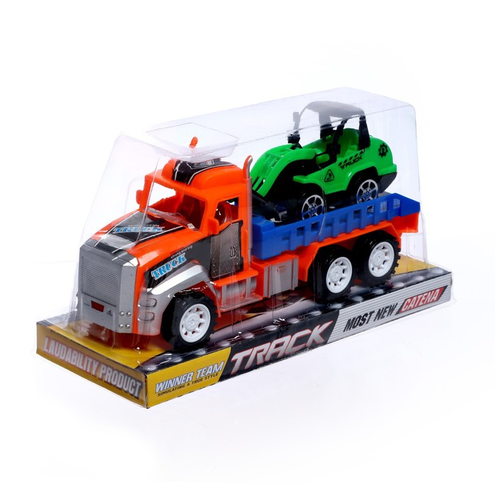 Грузовик инерционный &laquo;Перевозчик&raquo; с погрузчиком, цвета МИКС