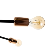 Люстра 2233/8BK E27 40Вт черно-золотой 108х108х20 см BayerLux