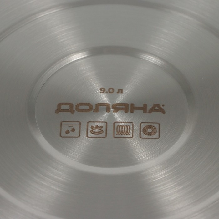 Кастрюля из нержавеющей стали «Грейт», 9 л, индукция Кастрюля из нержавеющей стали «Грейт», 9 л, индукция