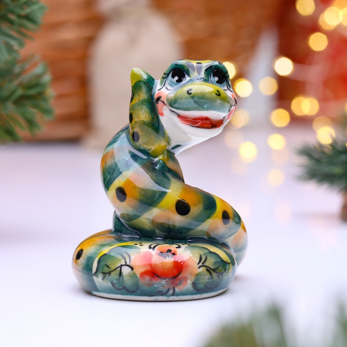 Сувенир Сувенир "Змей", гжель, цвет