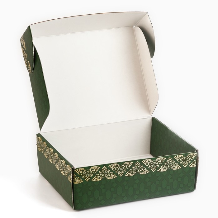 Коробка подарочная складная, упаковка, &laquo;Счастливого праздника!&raquo;, 27 х 21 х 9 см