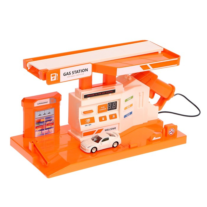 Парковка «Заправочная станция», с дисплеем, свет и звук Парковка «Заправочная станция», с дисплеем, свет и звук