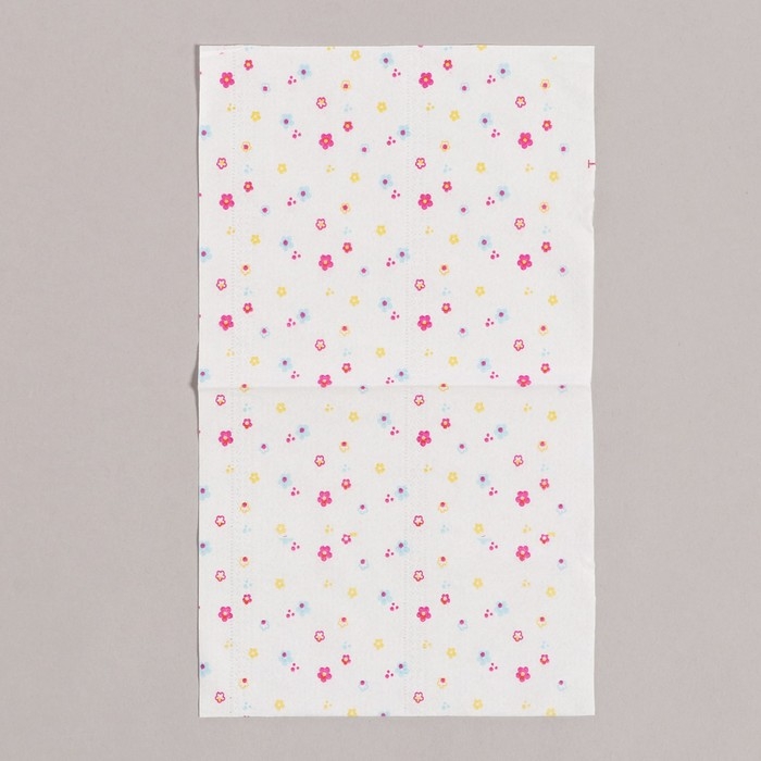 Салфетки бумажные Салфетки бумажные "Цветы" 60 шт в пакете, трёхслойные