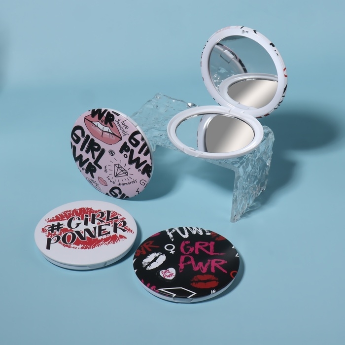 Зеркало складное «GIRL», с увеличением, d = 7 см, рисунок МИКС Зеркало складное «GIRL», с увеличением, d = 7 см, рисунок МИКС