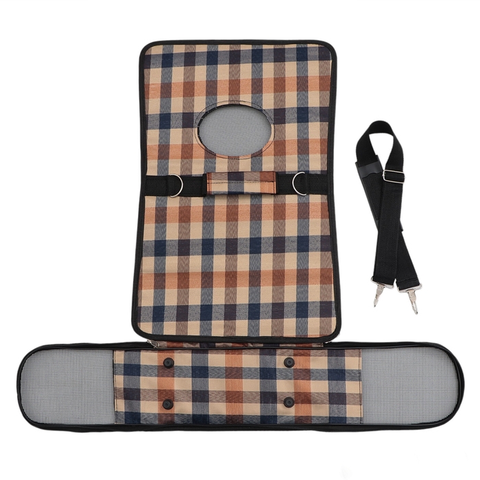 Сумка-переноска каркасная со шторкой, размер S, 37 х 20х 24 см, клетчатая Сумка-переноска каркасная со шторкой, размер S, 37 х 20х 24 см, клетчатая