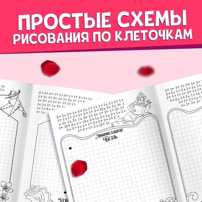 Графические диктанты, 24 стр., 17 × 24 см, Принцессы Графические диктанты, 24 стр., 17 × 24 см, Принцессы