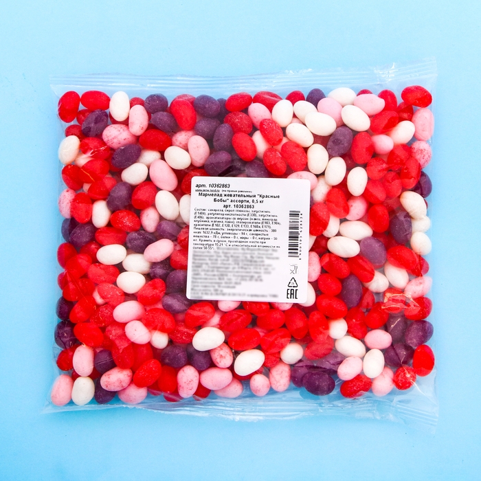 Мармелад жевательный "Красные Бобы" ассорти, 500 г