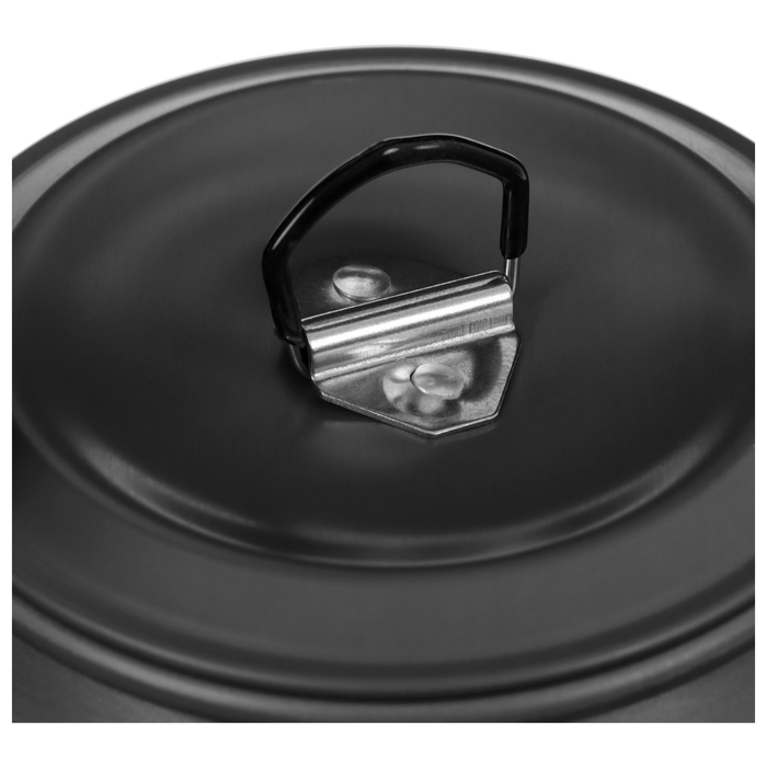 Набор туристической посуды Maclay: чайник, кастрюля, сковорода, в сетке