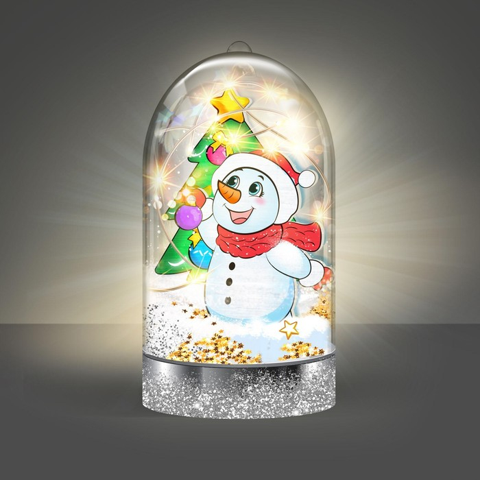 Набор для творчества «Новогодний ночник», снеговик Набор для творчества «Новогодний ночник», снеговик