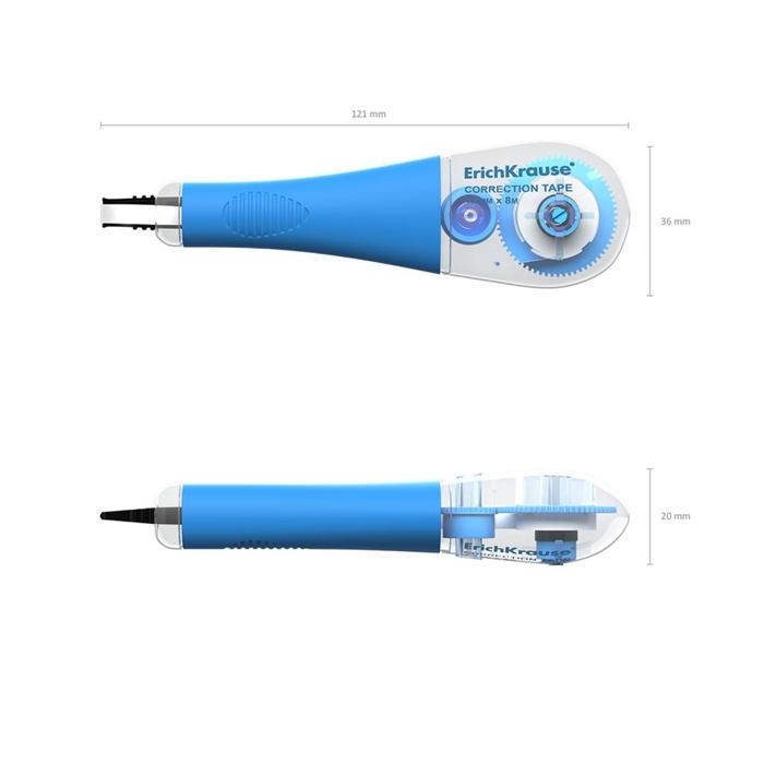 Корректирующая лента 4,2 мм х 8 м, ErichKrause Arctic white, супер-белая, резиновый держатель, блистер Корректирующая лента 4,2 мм х 8 м, ErichKrause Arctic white, супер-белая, резиновый держатель, блистер