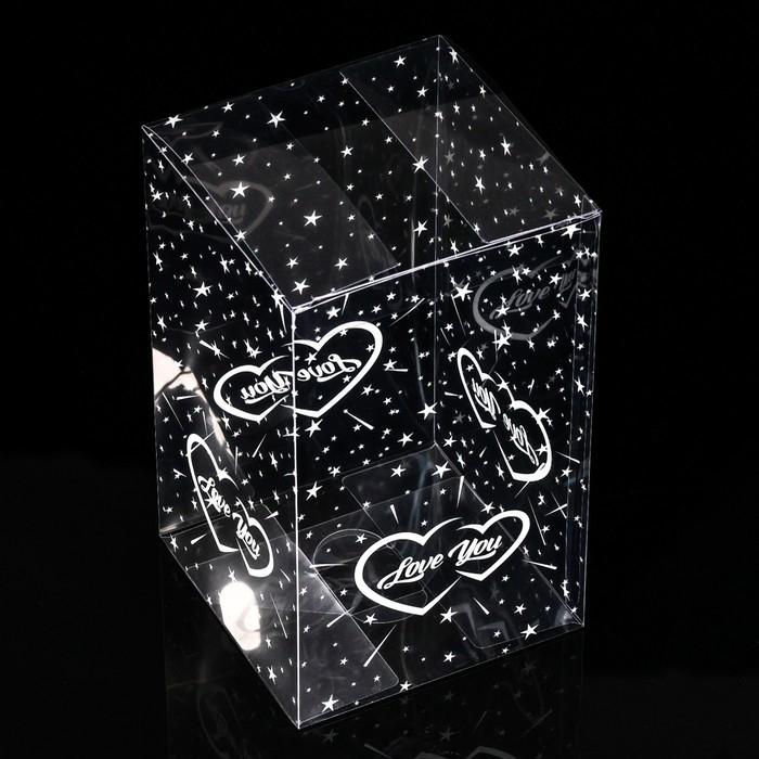 Складная коробка из PVC LOVE YOU, 11 х 11 х 18 см Складная коробка из PVC LOVE YOU, 11 х 11 х 18 см