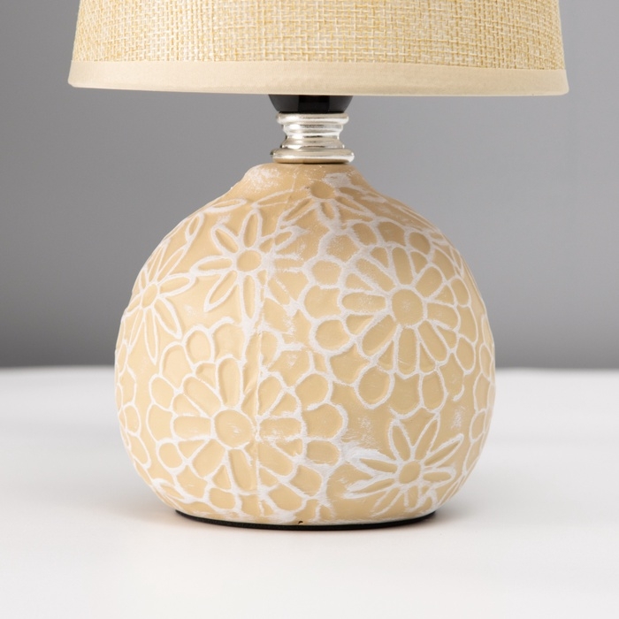 Настольная лампа Настольная лампа "Элис" Е14 40вт горчичный 13х13х25 см