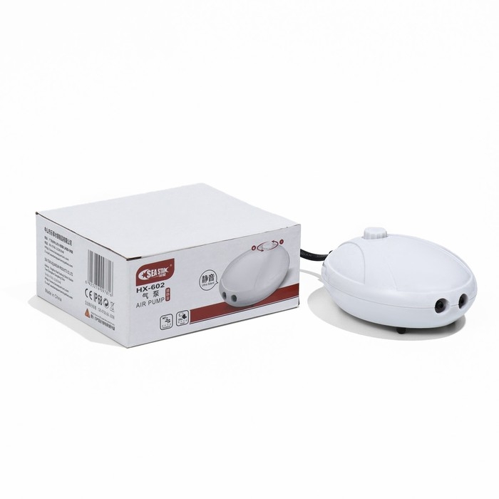 Компрессор воздушный Sea Star HX-602, бесшумный, с регулировкой мощности, 2 х 2 л/мин, 4 Вт 993358 Компрессор воздушный Sea Star HX-602, бесшумный, с регулировкой мощности, 2 х 2 л/мин, 4 Вт 993358