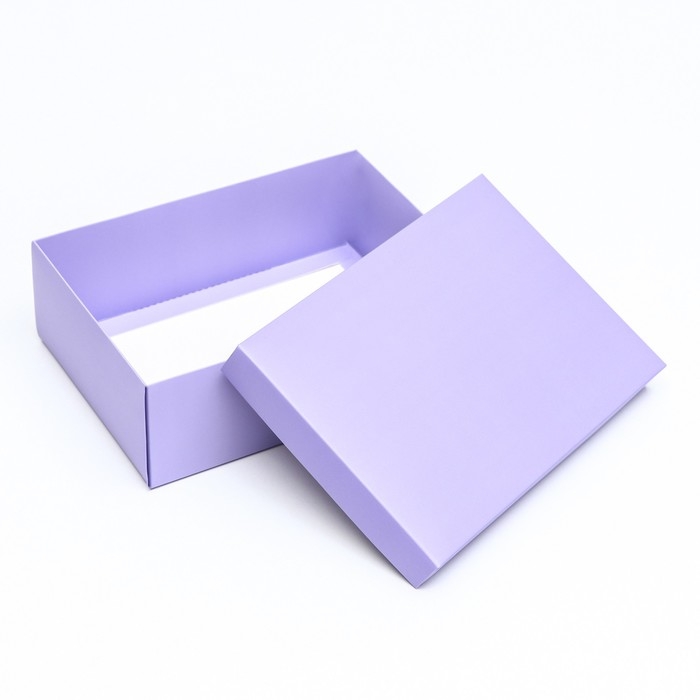 Коробка подарочная складная, упаковка, «Лавандовая», 21 х 15 х 7 см