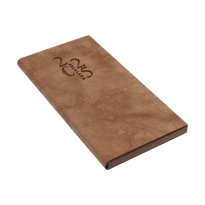 Еженедельник датированный 2025 года, 80х165 мм, 64 листа ESCALADA, мягкая обложка из искусственной кожи, блинтовое тиснение, блок 70 г/м², бежевый Еженедельник датированный 2025 года, 80х165 мм, 64 листа ESCALADA, мягкая обложка из искусственной кожи, блинтовое тиснение, блок 70 г/м², бежевый