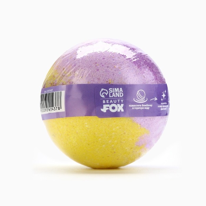 Бомбочка для ванны «Черничный джем», 130 г, аромат спелой черники, BEAUTY FОХ