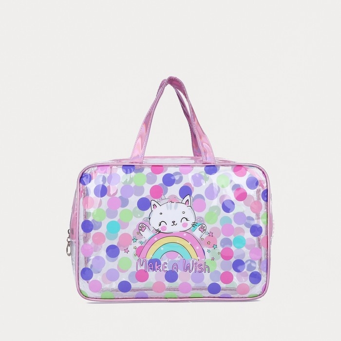 Набор косметичек для бассейна, 2 в 1, цвет розовый/разноцветный Набор косметичек для бассейна, 2 в 1, цвет розовый/разноцветный