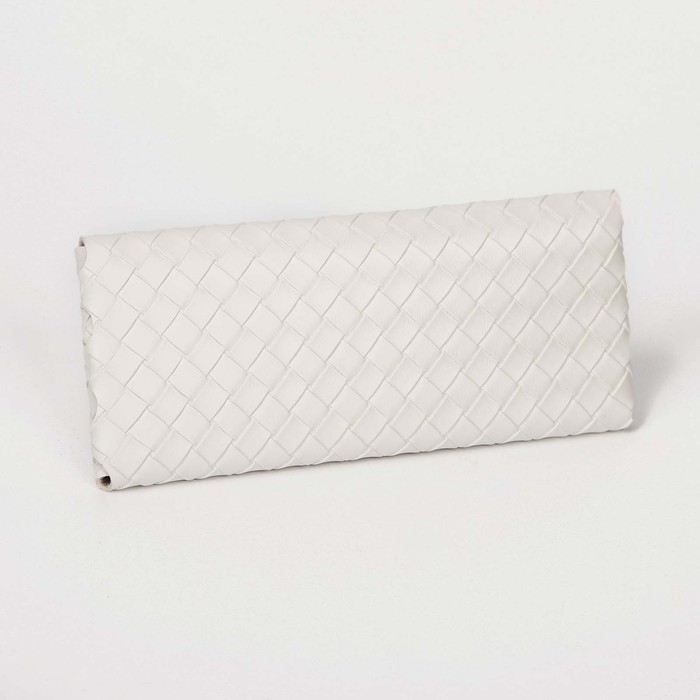 Чехол для очков на ремешке, длина 16,8 см, цвет белый Чехол для очков на ремешке, длина 16,8 см, цвет белый