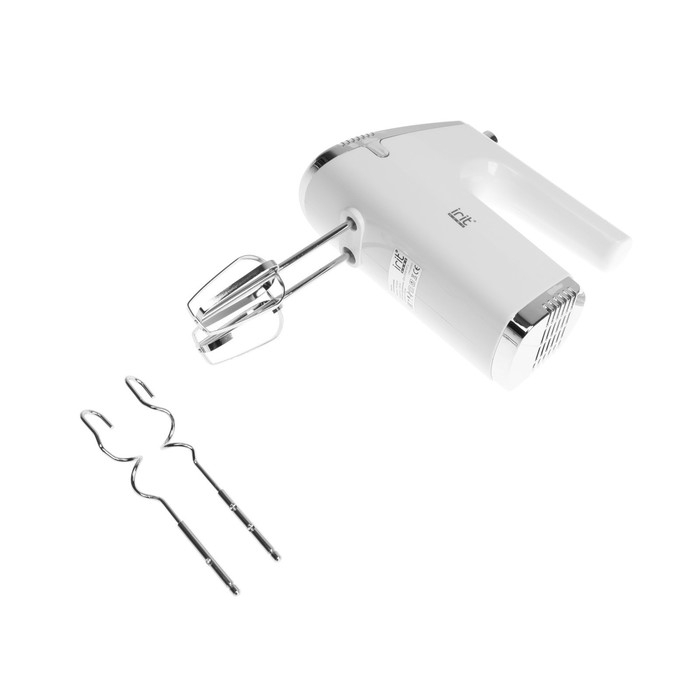 Миксер Irit IR-5438, ручной, 100 Вт, 5 скоростей, бело-серый Миксер Irit IR-5438, ручной, 100 Вт, 5 скоростей, бело-серый