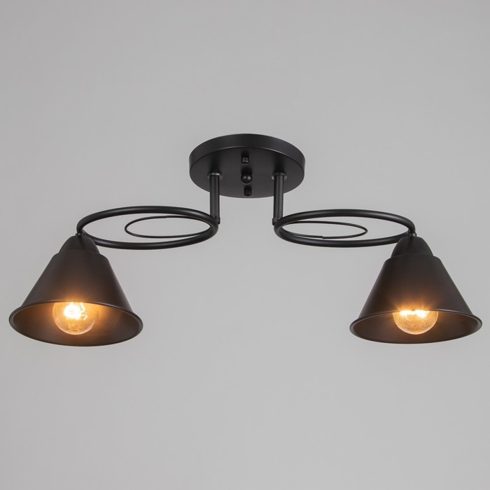 Люстра Люстра "Эдмас" 2хЕ27 40Вт черный 58х15х22 см BayerLux