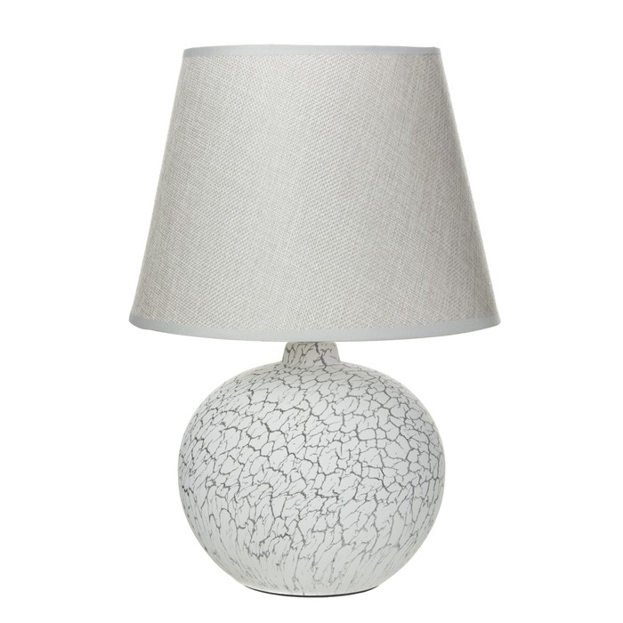 Настольная лампа Настольная лампа "Рундер" E14 40Вт серый 25х25х38 см RISALUX