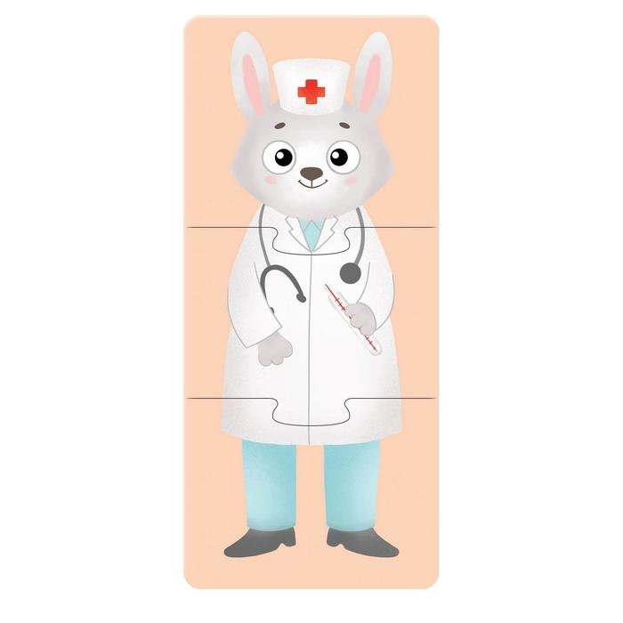 Пазлы 3 в 1 «Собирай и меняй: Такие разные професии», 9 пазлов, 27 деталей Пазлы 3 в 1 «Собирай и меняй: Такие разные професии», 9 пазлов, 27 деталей